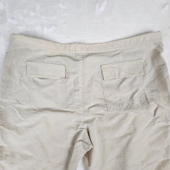 Water Girl  patagonia large 100% Nylon Pants Khaki Cargo Made in the USA - Picture 8 of 12